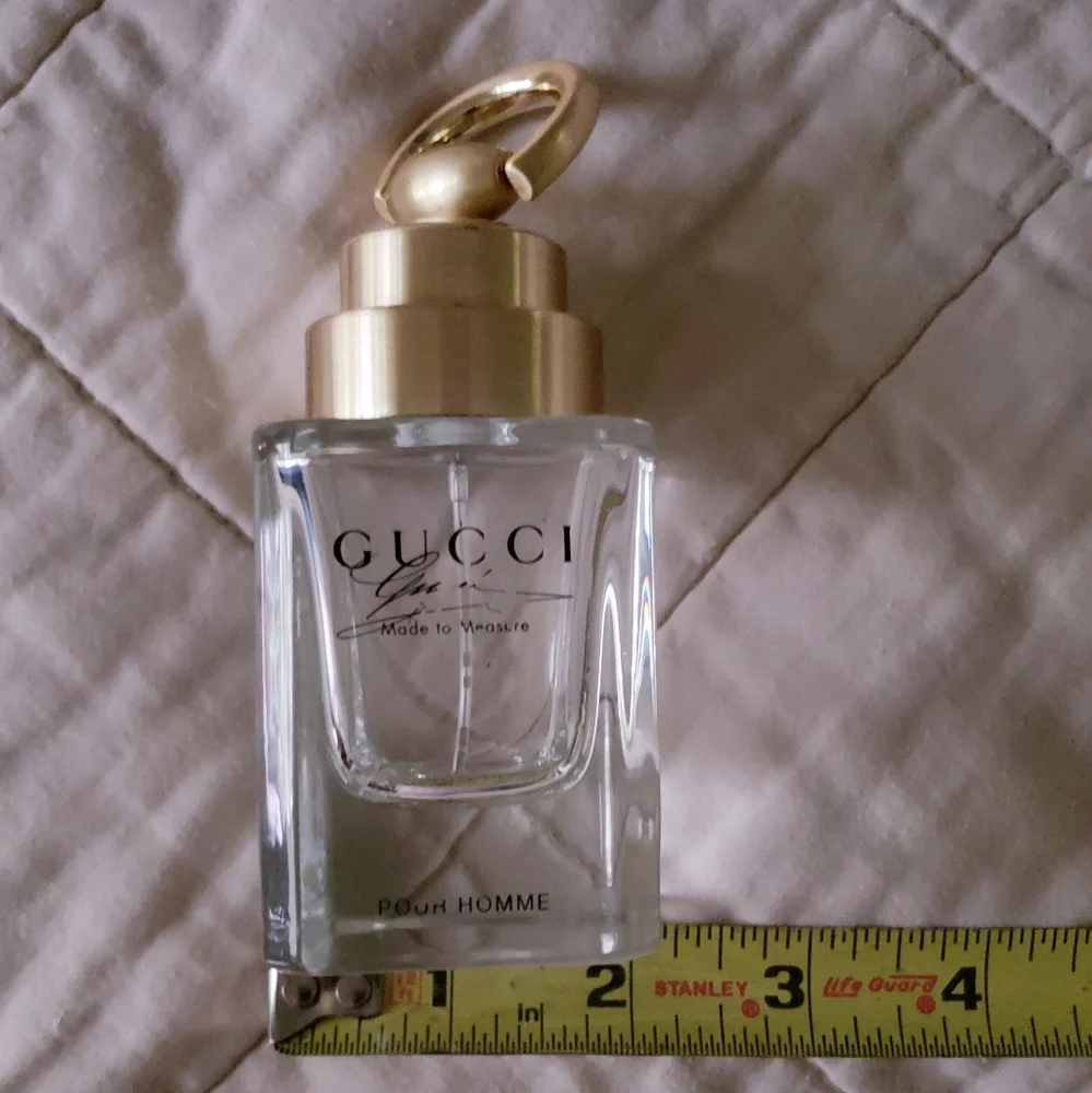 Gucci Made To Measure Cologne Bottle With Cap Empty